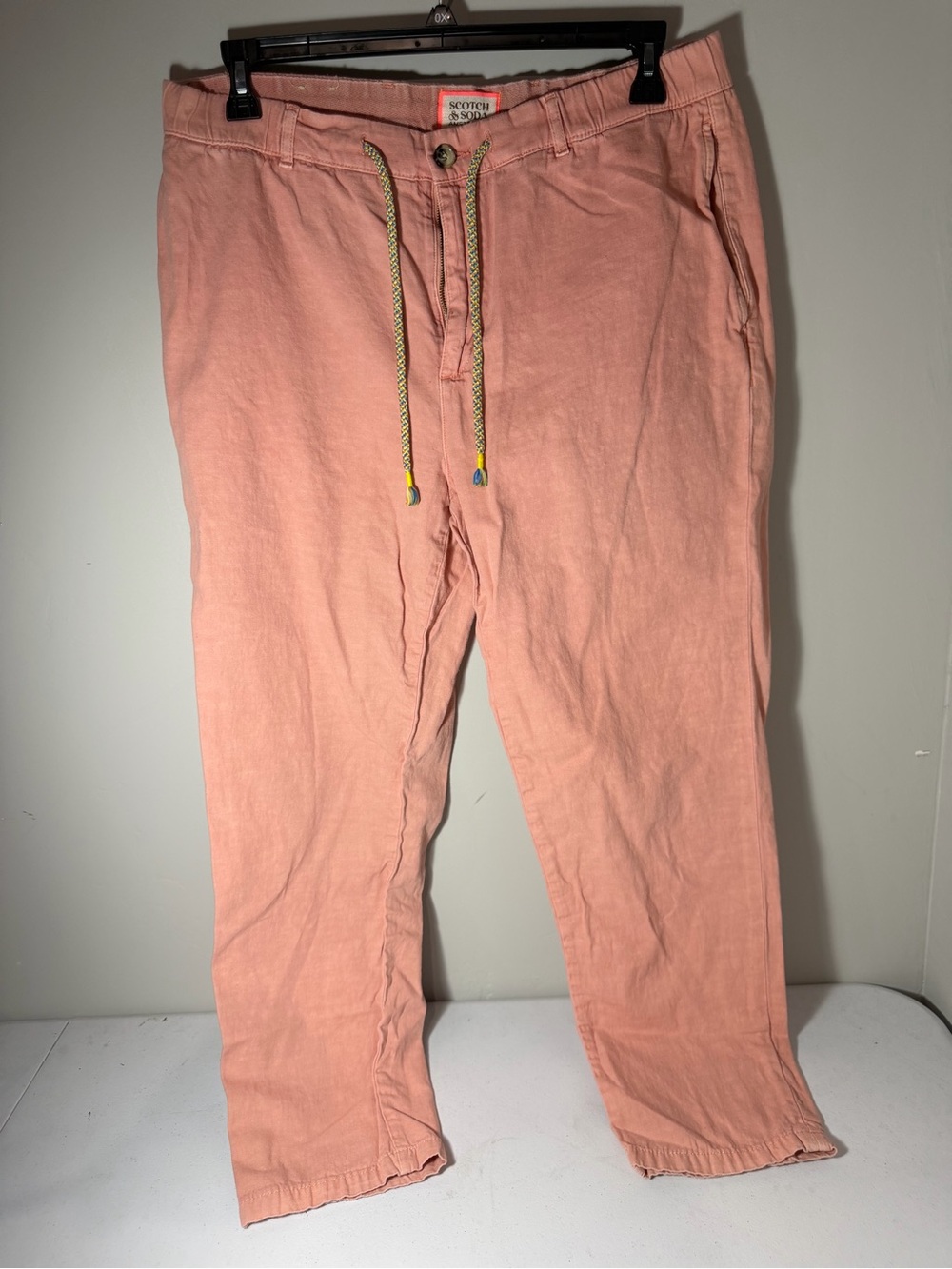 Scotch & Soda Women’s XL Peach Drawstring Pants Casual Relaxed Fit